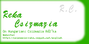 reka csizmazia business card